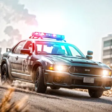 警車駕駛學校模擬器 3D:真實城市賽車遊戲