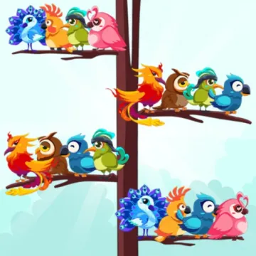 鳥類分類顏色益智遊戲